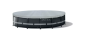 Preview: Intex Deluxe Pool Cover - Poolabdeckplane - Ø 488 cm - Für Ultra Frame Pool Grau, 128040